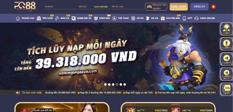 Đăng ký 1 đăng ký PQ88