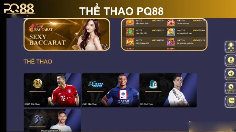 Sảnh thể thao PQ88 