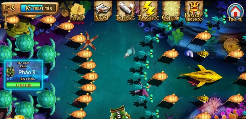 Hệ số thưởng săn cá PQ88 khủng