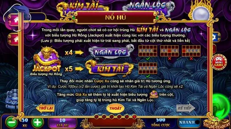 Hũ Rồng trong slot game 